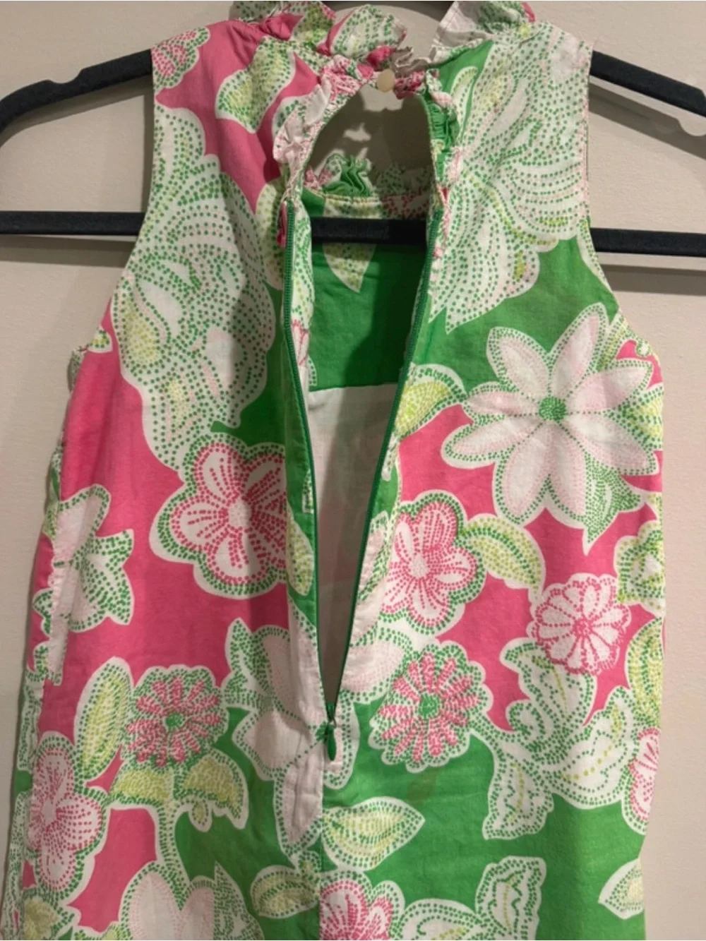 Lilly Pulitzer Girl’s Floral Halter Swing Dress - size 8 - Picture 2 of 4